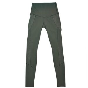 Lululemon Green High Rise Leggings Size 2 Barre Star Pant Align Fatigue